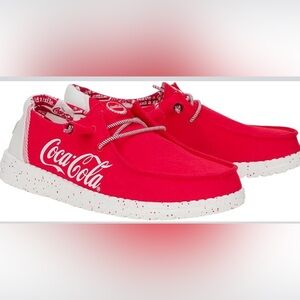 Hey Dudes Coca Cola Women’s Red Casual Shoes- size 6W -New with tags & box